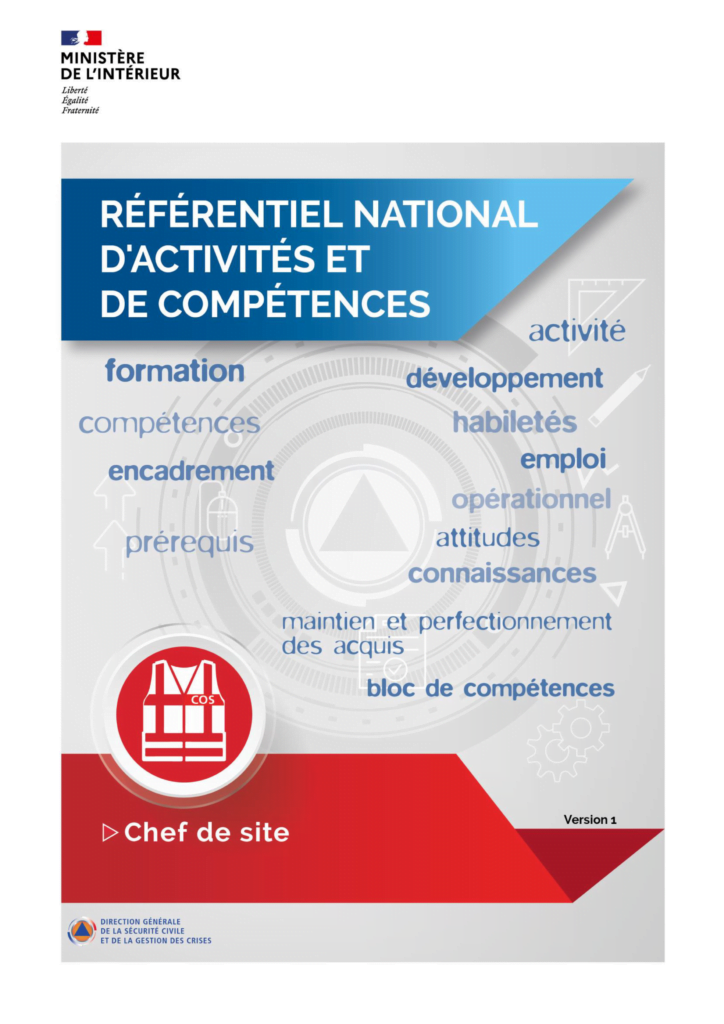 referentiel national activites competences chef de site 1