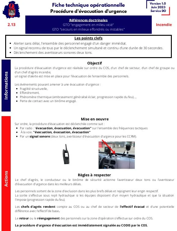 fto procedure devacuation durgence 2
