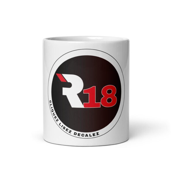 mug blanc brillant