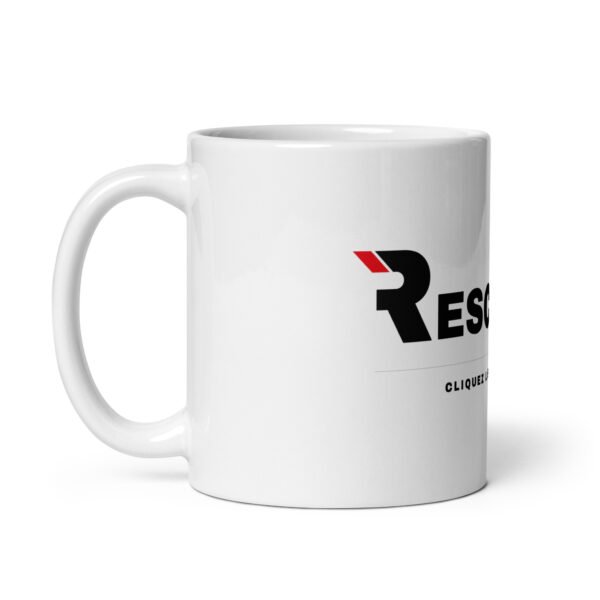mug blanc brillant rescue 18
