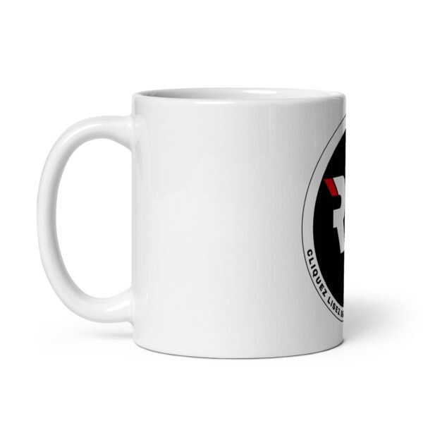 mug blanc brillant