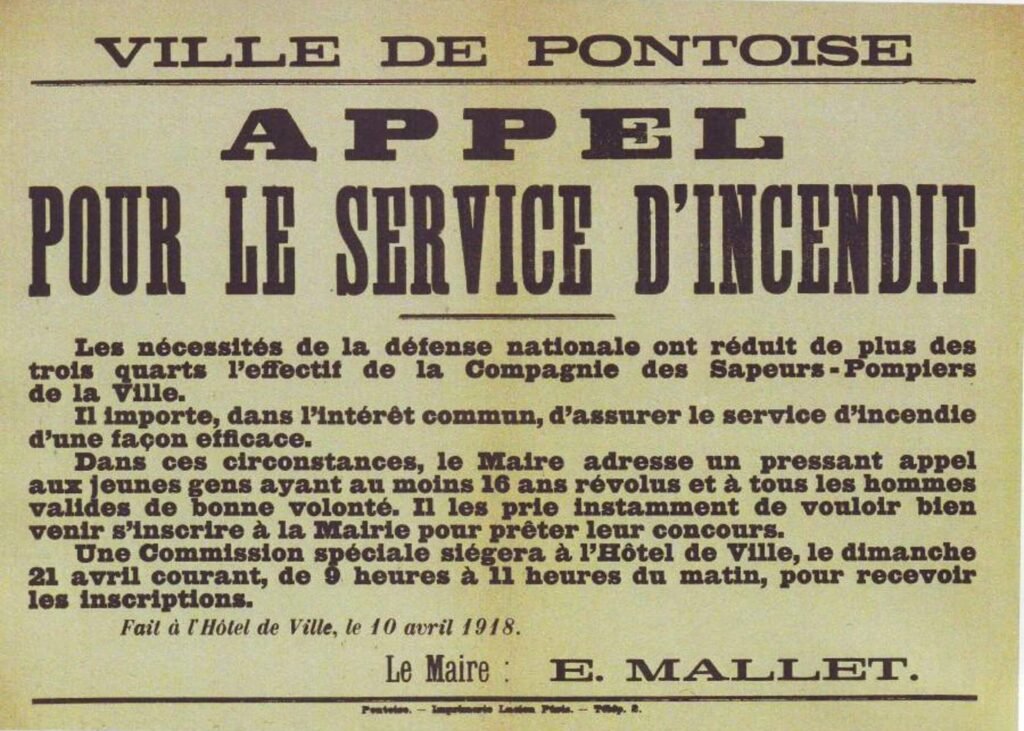affiche recrutement 1918
